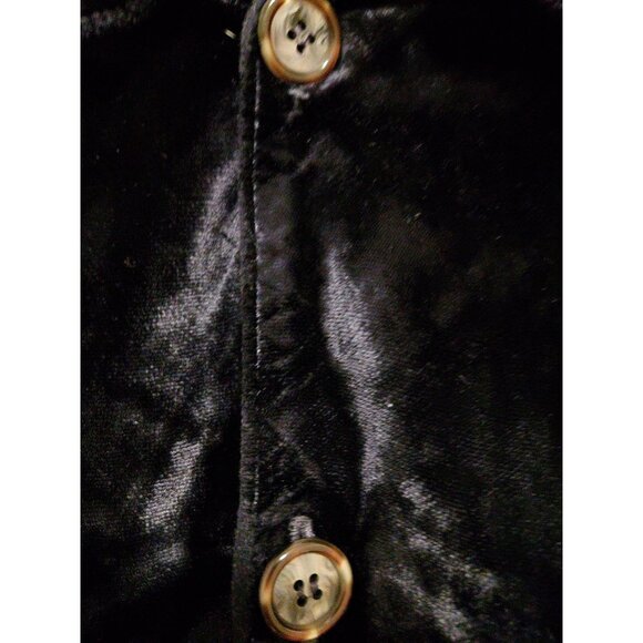 CP Shades Blazer Black Velvet Pockets Small Oversized Lagan Look - Picture 4 of 6